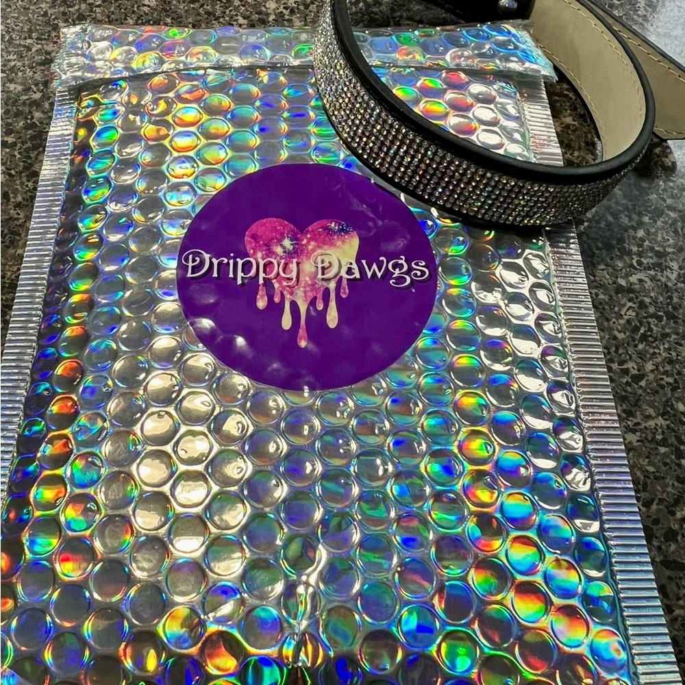 ‘FAIRYDUST’ Tiny Gem Leather Luxury Collar